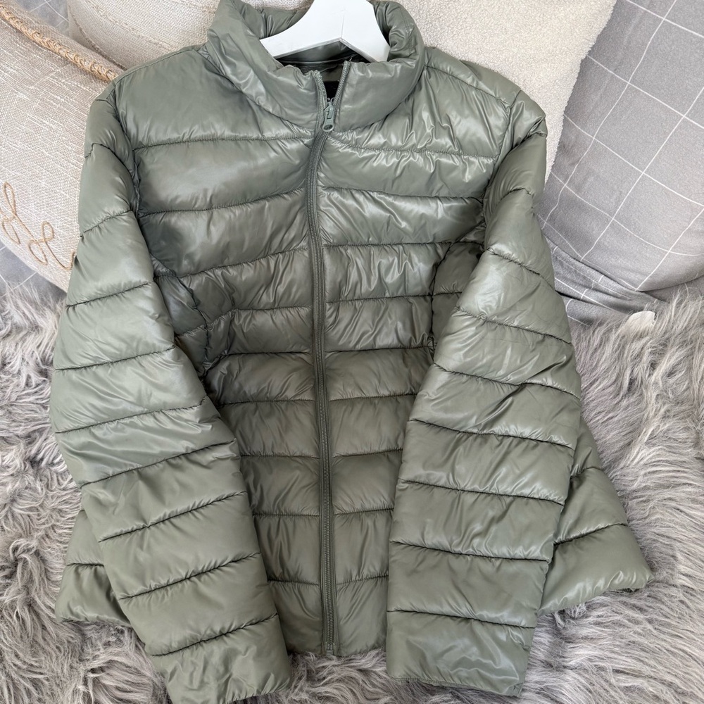 George Women's Sage Green Puffer Jacket